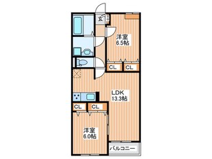 メゾン　アンソレイエの物件間取画像